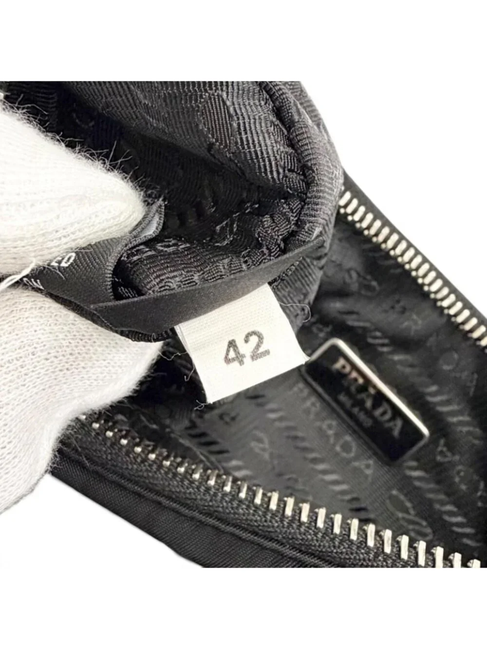 Prada Re Edition Re-Nylon Triangle Logo 2-Way Shoulder Bag Black